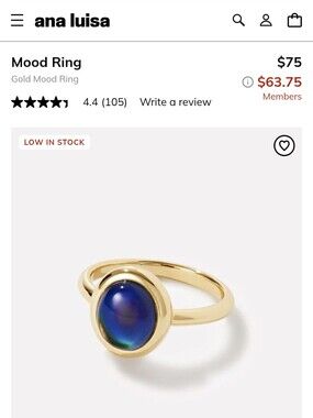 Ana Luisa Gold Mood Ring - Sz 9